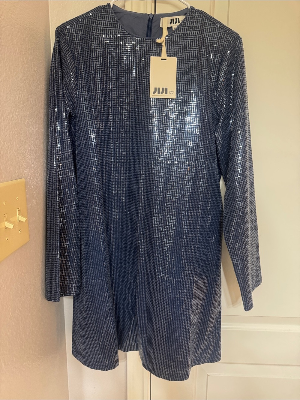 Jiji Blue Sequin Mini Dress